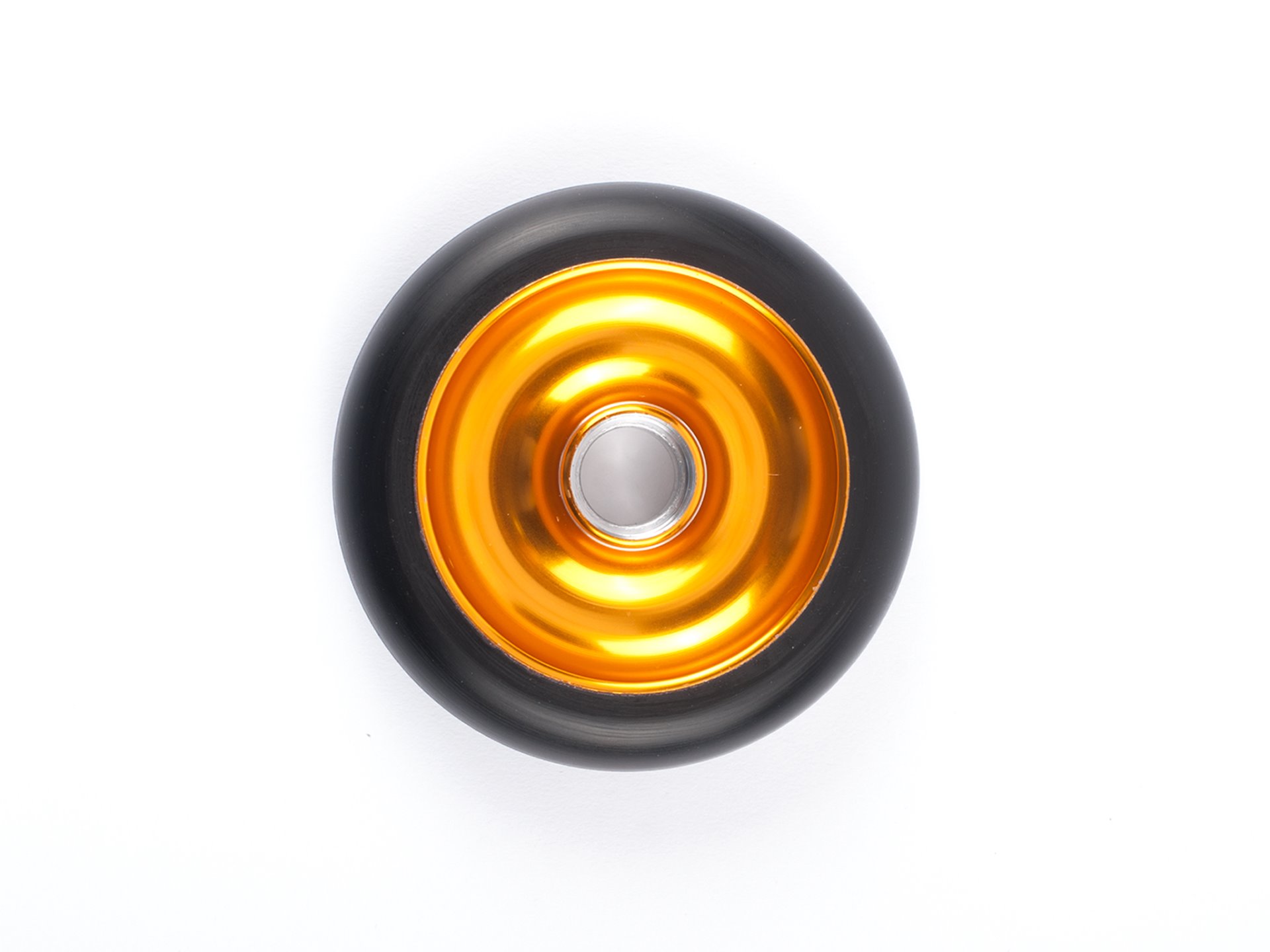 Scooterwheel Full Core Gold 110mm Black Urethane CLOSE OUT Eagle