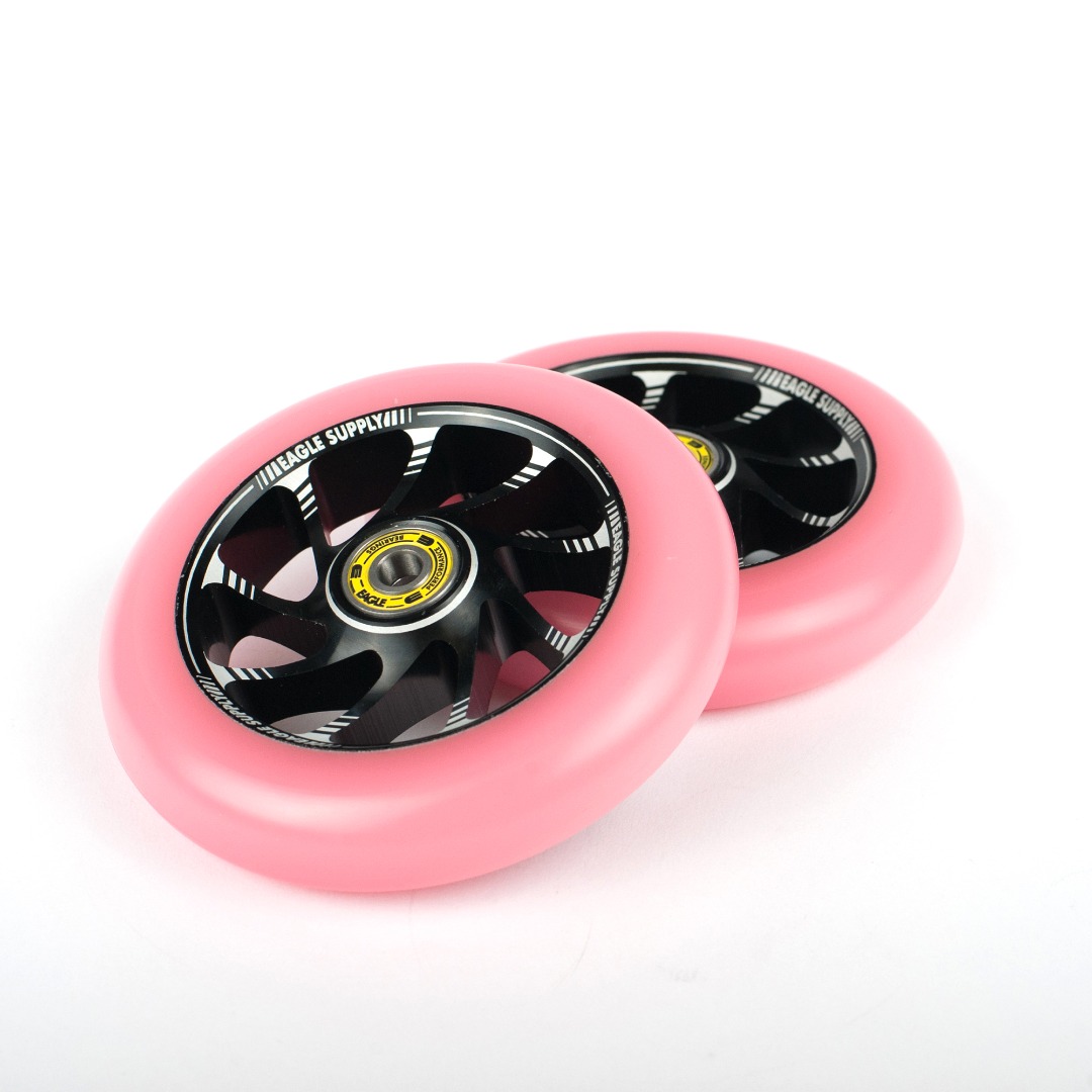 Scooter wheel 120mm x 24mm TEAM Core Black / Pink Standard Line 120mm